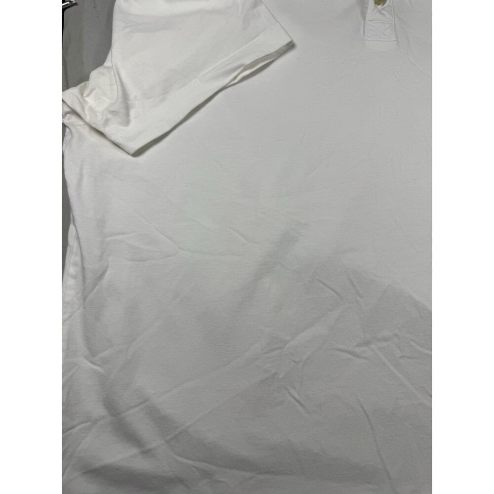 Orvis Polo Shirt XL White 100% Cotton Short Sleeve Classic Casual Made Peru - Picture 11 of 15